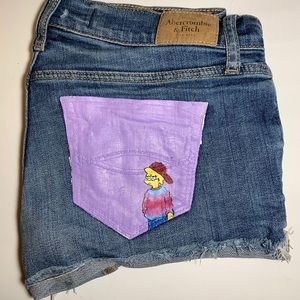 Lisa Simpson Custom Jean Shorts